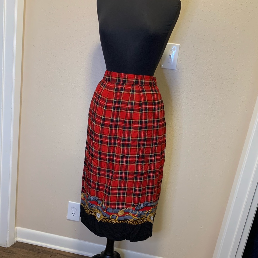 Vintage Faux Wrap Skirt